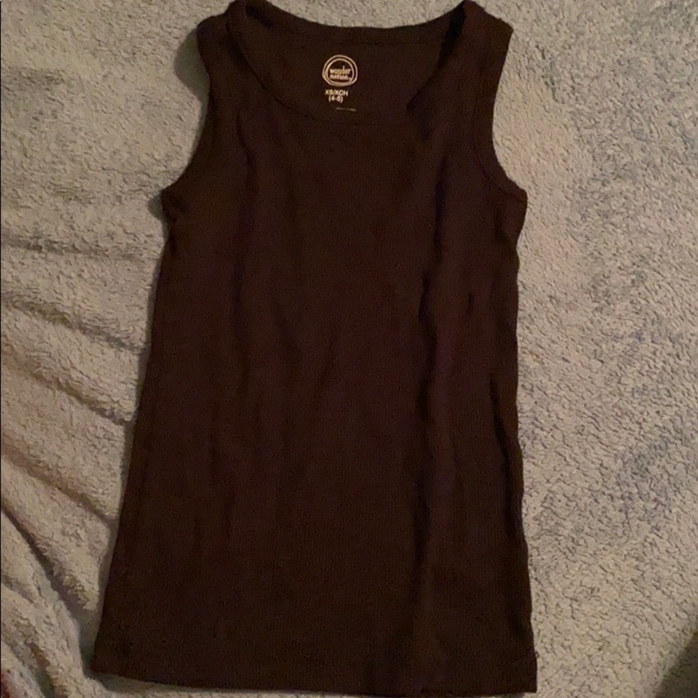 Black tank top